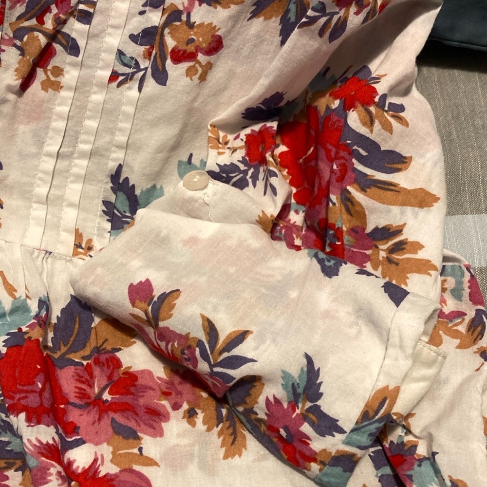 Floral Women's Top - Red and Purple - Picture 7 of 12